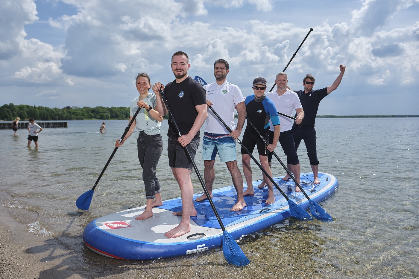 Mega SUP auf dem Copsudener See